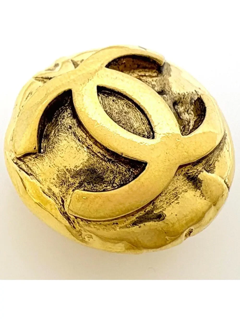 Chanel Cc Logo Round Clip-On Earrings #327518C70B